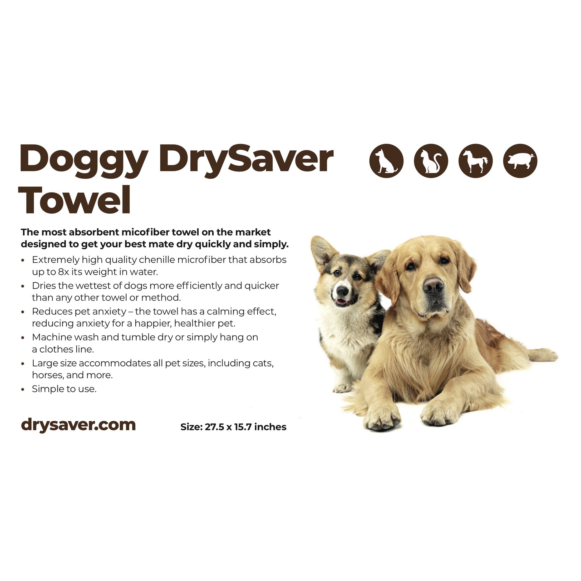 Doggy DrySaver Towel